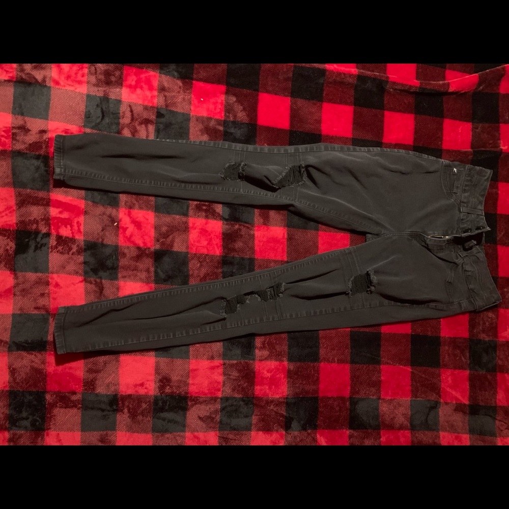 Kancan Black Ripped Jeans